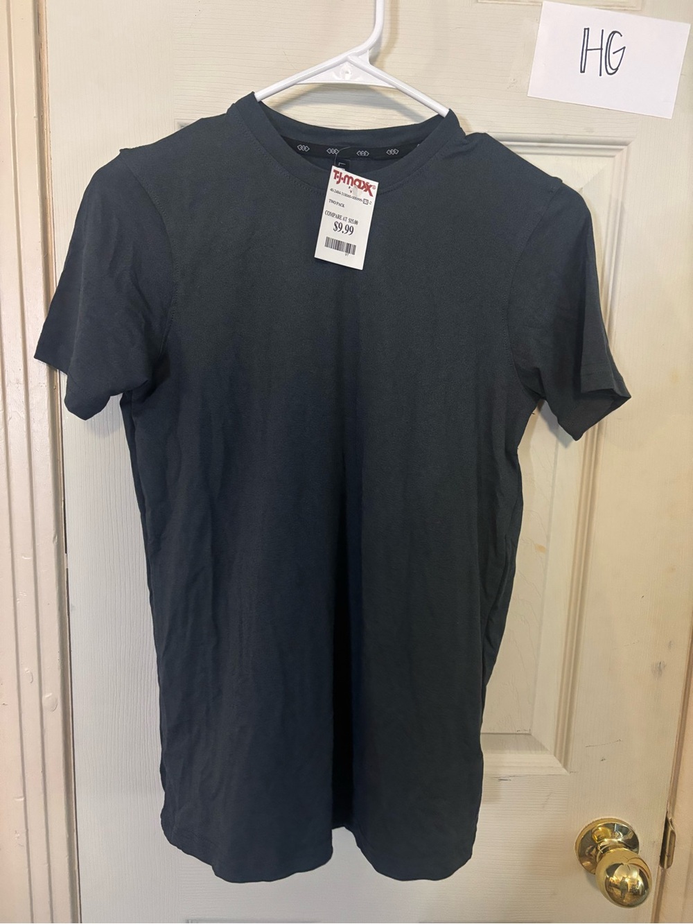 T.J. Maxx Kids Short Sleeve Crew Tee - Charcoal Gray